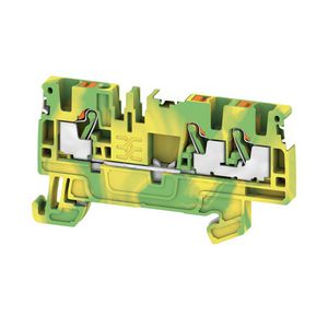 Aardklem PE PUSH IN groen/geel 2.5mm² connections: 3, VVE=50