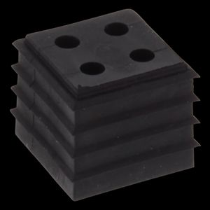Inzetstuk Conmaxx klein (1 EH) gesneden t.b.v. kabel 4x2-3mm zwart VVE=10
