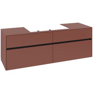 Wastafelonderkast Collaro 1600x548x500mm Wine Red C028B0AH