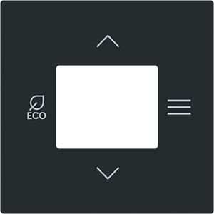 Centraalplaat v ruimtetemparatuurregelaar art-matzwart (6109/03-45M)