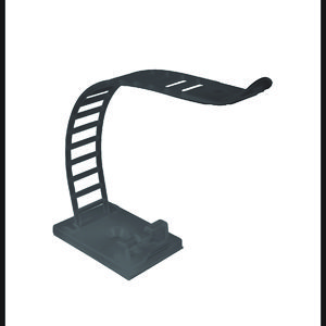 Pakket a 100st. Verstelbare kabelklem kleefvoet zwrt 90x12mm