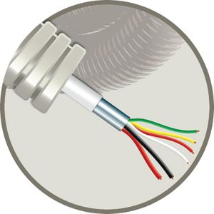 Rol a 100m. Buis snelflex 16mm alarm 4x0,22+2x0,75