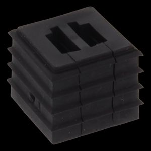 Inzetstuk Conmaxx klein (1 EH) gesneden t.b.v. kabel 2x ASI zwart VVE=10