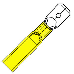 Kist a 50st. Waterdichte fohnvlaksteker 6,3x0,8mm 4-6mm²