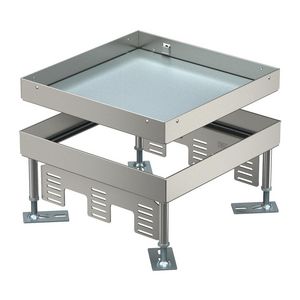 Vierkante cassette Blinddeksel 243x243x105 rvs