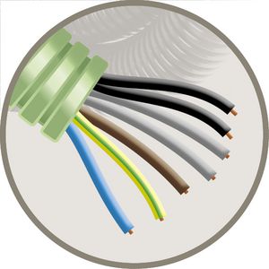 Rol a 100m. Buis Green flex 20mm HO7VZ1-U 7G1,5