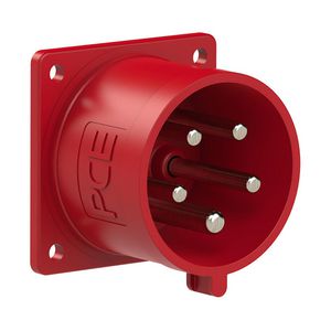 CEE inbouw toestelcontactdoos RE 32A 5p 400V 6h FW rood IP44 fasenwisselaar