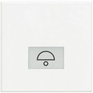 Toets bel symbool verlicht 2 modulen Axolute White