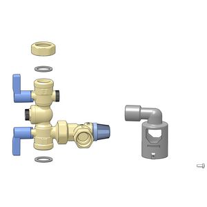 Inlaatcombinatie 8 bar 3/4 tbv Q30CC
