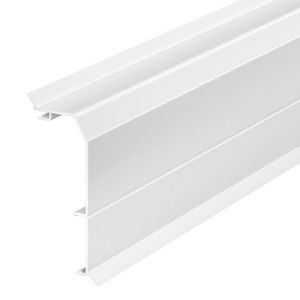 Lengte a 2m. DekselUDUO sokkel 40x105 DL 9010 puur wit