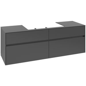 Wastafelonderkast Collaro 1600x548x500mm Graphite C02800VR