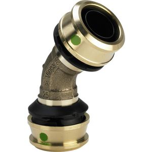 Bochtkoppeling 45° RAXOFIX pers 25x25mm silicium brons 5326