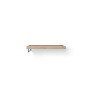 Wastafelblad Base Wood eiken 100cm RVS 1x handdoekbeugel LI.