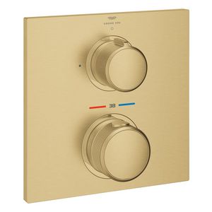 Afbouwdeel Allure thermostatisch zonder omstel 19380gN2 cool sunrise geborsteld (mat goudkleurig) (Spa colors coll.) excl. inbouwdeel