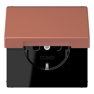 Wandcontactdoos met R/A klapdeksel slagvast LC32121