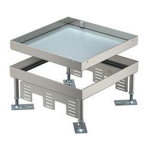 Vierkante cassette Blinddeksel 243x243x100 rvs