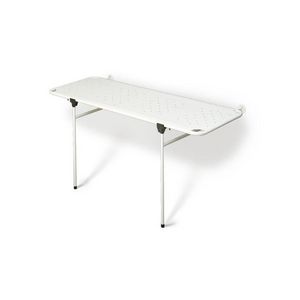 Douche-raam/stretcher 1500mm RVS wit gecoat met rugsteun