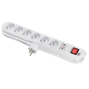 Smart 6x 230V RA 1x schakelaar overspanningsbeveiliging 1,5m