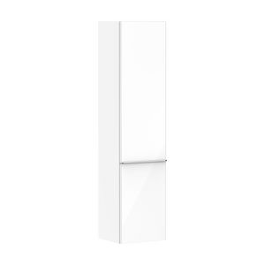 Hoge kast wit hoogglans 400/350 scharnieren links greepkleur chroom Xelu Q 54135000
