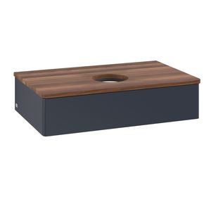Wastafelonderkast Antao 800x190x500mm Mid.Blue Matt Lacquer L08012HG
