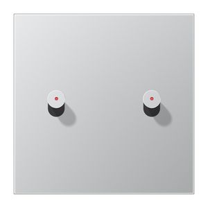 Afdekking LS1912 alum. 2 hevel kegel m.lens