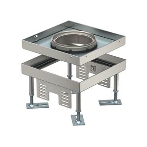 Vierkante cassette Tubus-deksel 199x199x100 rvs