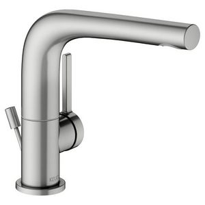 1-hendel wastafelmengkraan 150 /afvoergarn/draaibaar rvs finish