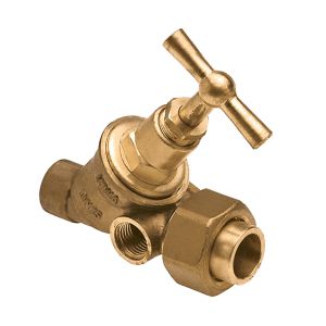 Stopkraan + capillair x koppeling met aftap 12mm