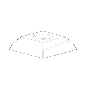 Rozet 55,7x55,7x22mm Champagne (22kt Goud)