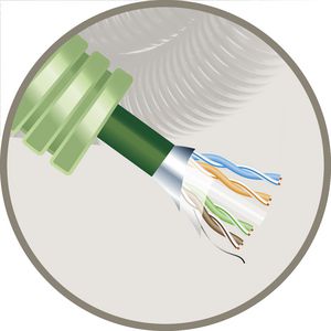 Rol a 100m. Buis Green flex 20mm FUTP6cat6 LS0H