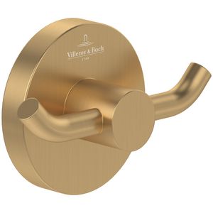 Dubbele handdoekhaak  Elements - Tender Brushed Gold