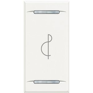 Wipschakelaar Solsleutel 2f 1 module Axolute White VVE=10