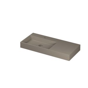 Wastafel porselein L 1 kraangat 1000x450x110 Mat basento United INK
