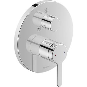 C.1 inbouw eenhendeldouchemengkraan chroom m.omstel rond