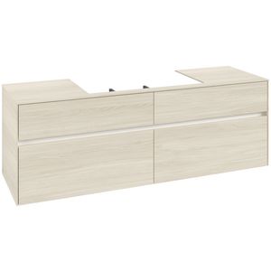 Wastafelonderkast Collaro 1600x548x500mm White Oak C02800AA