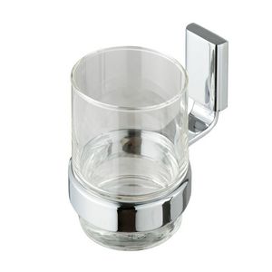 Drinkglas + drinkglashouder chroom AIM