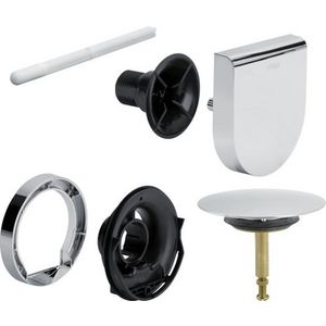 Multiplex badafvoer/overloopcombin. chroom