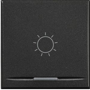 Wipschakelaar antraciet Verlichting 1f 2 modulen VVE=10