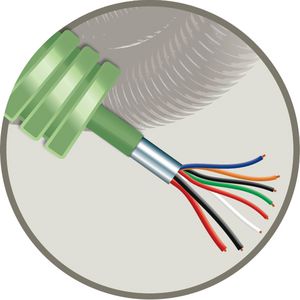 Rol a 100m. Buis Green flex 16mm Alarm 6x0,22+2x0,75