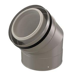 Bocht 45° clv 110/160 pptl/metaal
