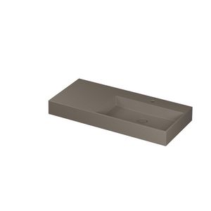 Wastafel porselein R 1 kraangat 1000x450x110 Mat basento United INK