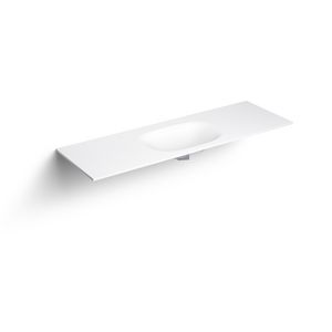 Wastafelblad enkele waskom 1500mm comp. 11 aluite Hammock