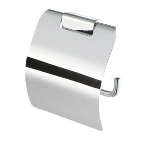 Closetrolhouder chroom met klep AIM