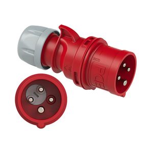 Fasenwisselaar CEE stekker 32A 4p 400V 6h rood IP44 Shark ve