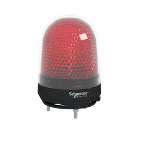 Zwaailamp LED Zoemer 100-230V AC Rood