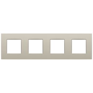 4-voudige afdekplaat 71mm centerafstand Niko Intense sand textured