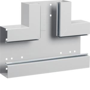 T-stuk staal voor goot BRS 65x170mm lichtgrijs