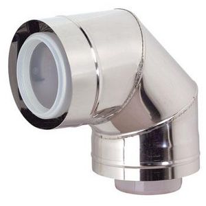 Rolux buitenwandsysteem bocht 87° conc 80/125 pp/inox