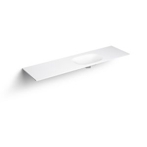 Wastafelblad enkele waskom 1800mm comp. 28 aluite Hammock