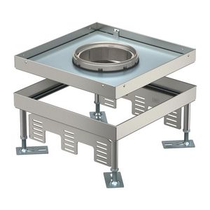 Vierkante cassette SL1 deksel voor Tubus 243x243x100 rvs
